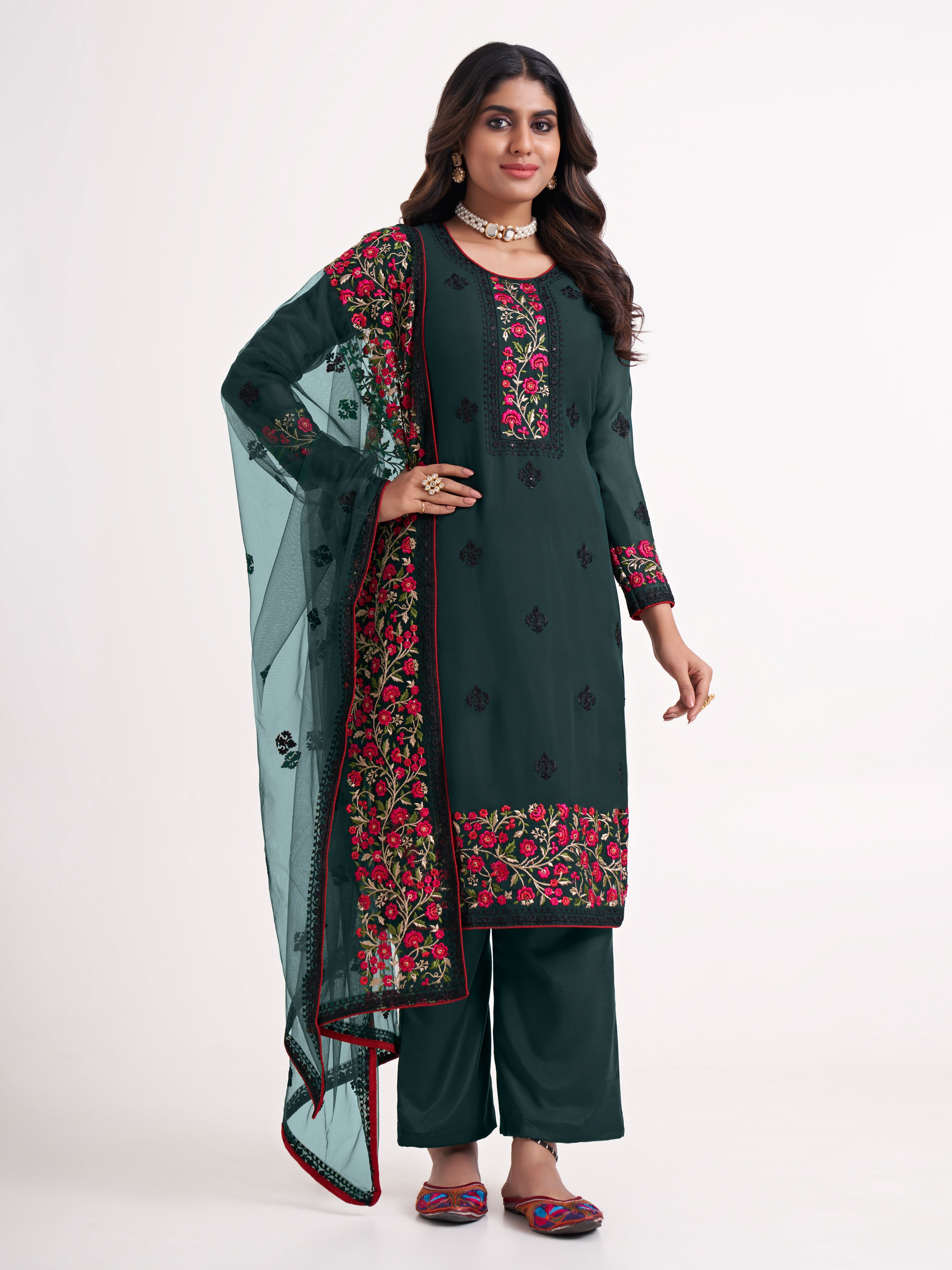 Alizeh 3027 straight pant pakistani salwar suit