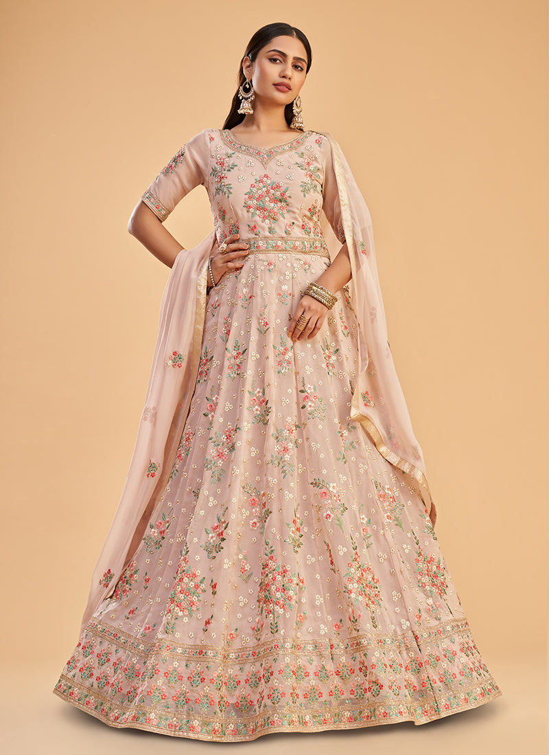 Light Pink Colour Gown