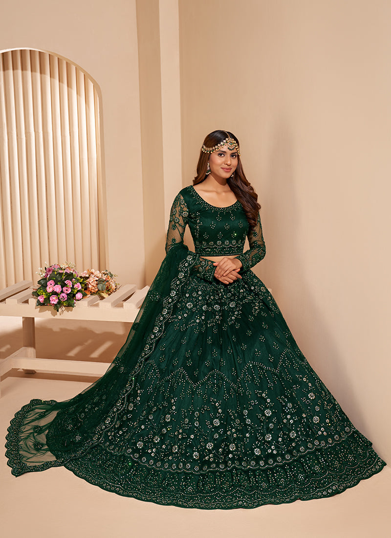 BRIDAL LEHENGAS ONLINE EMBROIDERED